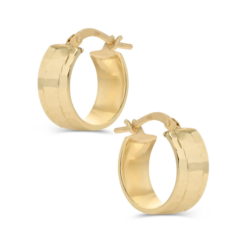 Arracadas Oro Amarillo 10k 11mm (sku B) | Joyer... image number null