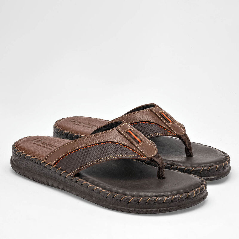 Vandana Sandalia para hombre caf&eacute; image number null