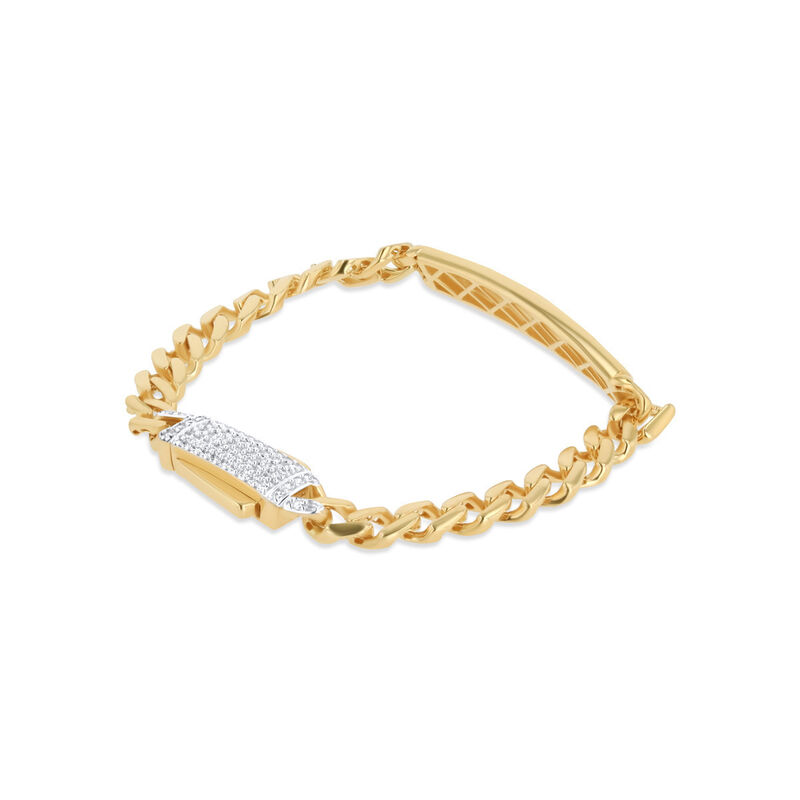 Esclava De Oro Amarillo De 14K Con Zirconias (1... image number null