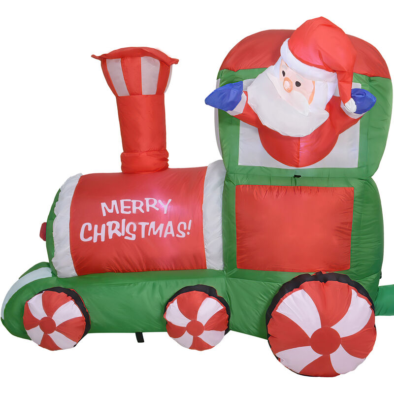 Inflable Navidad Tren Navide&ntilde;o 2.2m Exterior Lu... image number null