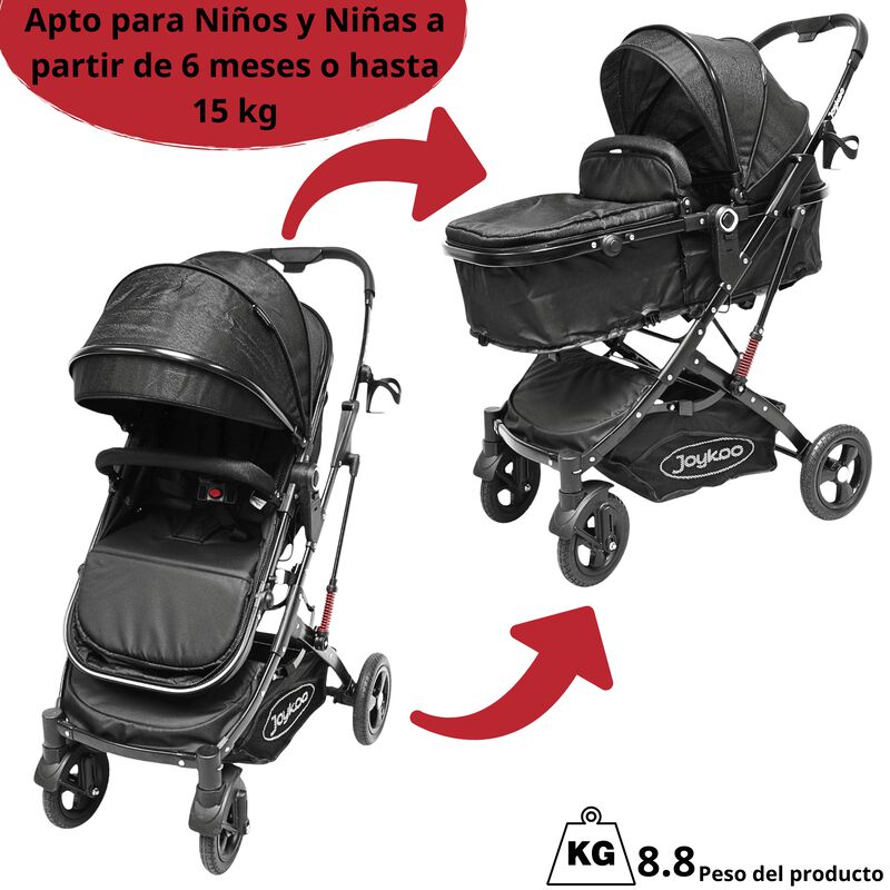 Carriola para Beb&eacute; con Portabeb&eacute; Reversible Con... image number null