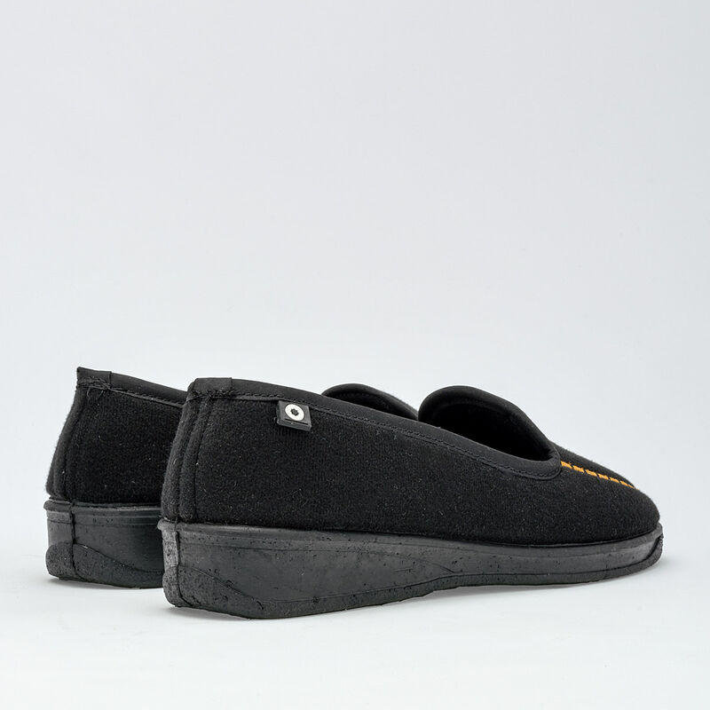 Mora Confort Pantufla para mujer negro camel image number null