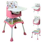 Silla Periquera Para Beb&eacute; Con Bandeja Desmontable Y Asiento Acolchado - Varios Colores Rosa