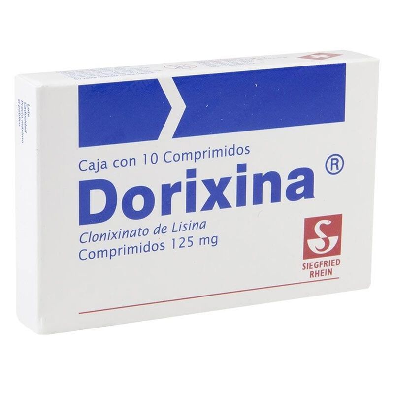 Dorixina 125mg caja con 10 comprimidos image number null