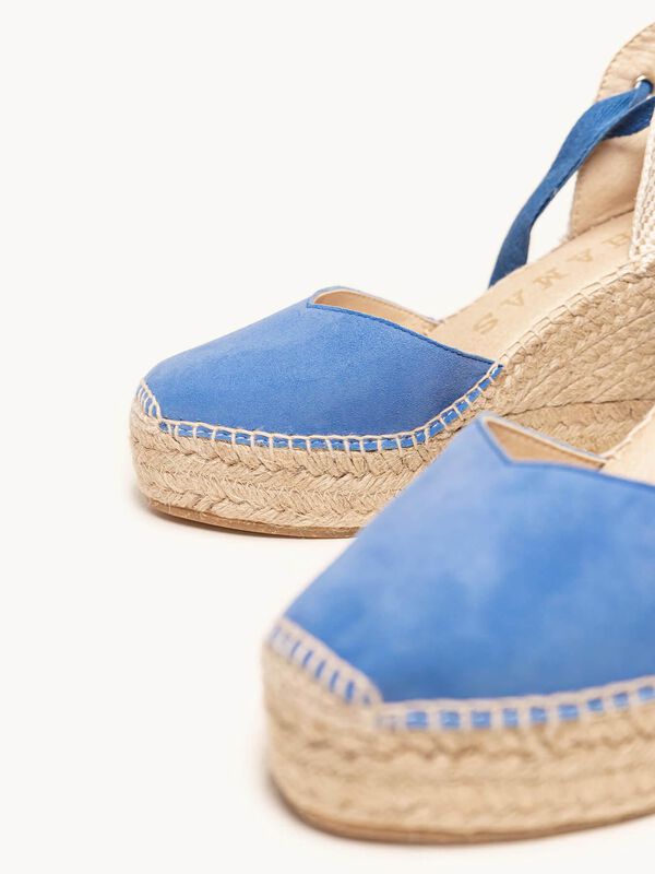 Alpargata Cu&ntilde;a Alta Romero Azul image number null