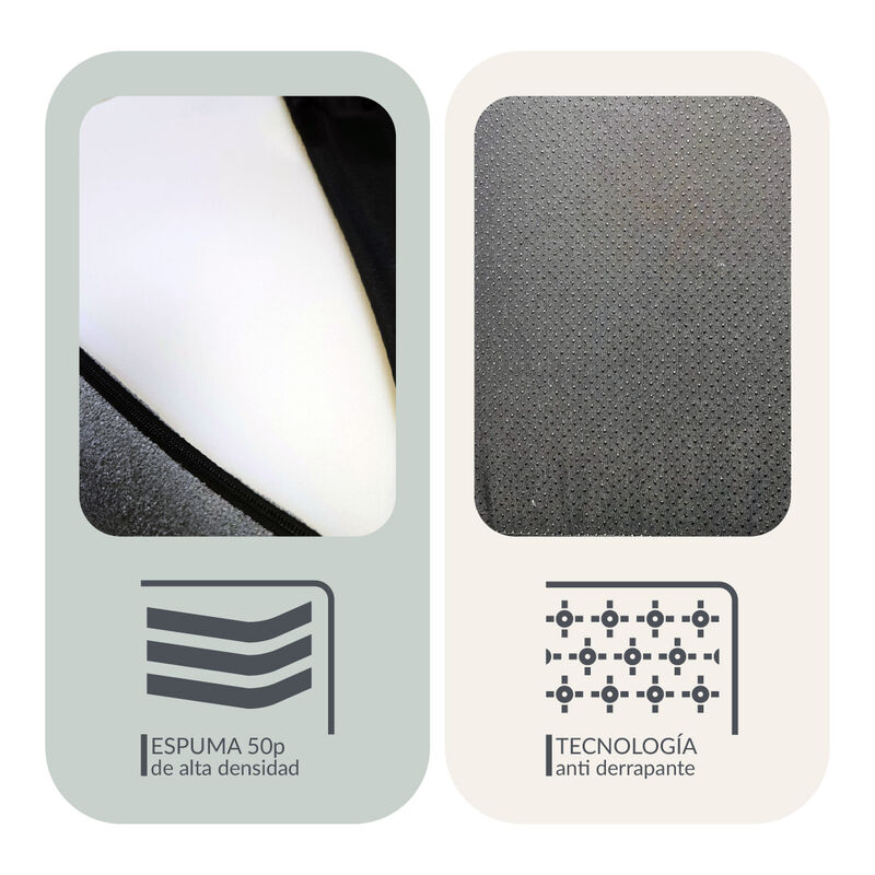 Sof&aacute; Espuma Alta densidad TENKA Dark Grey 2 pla... image number null