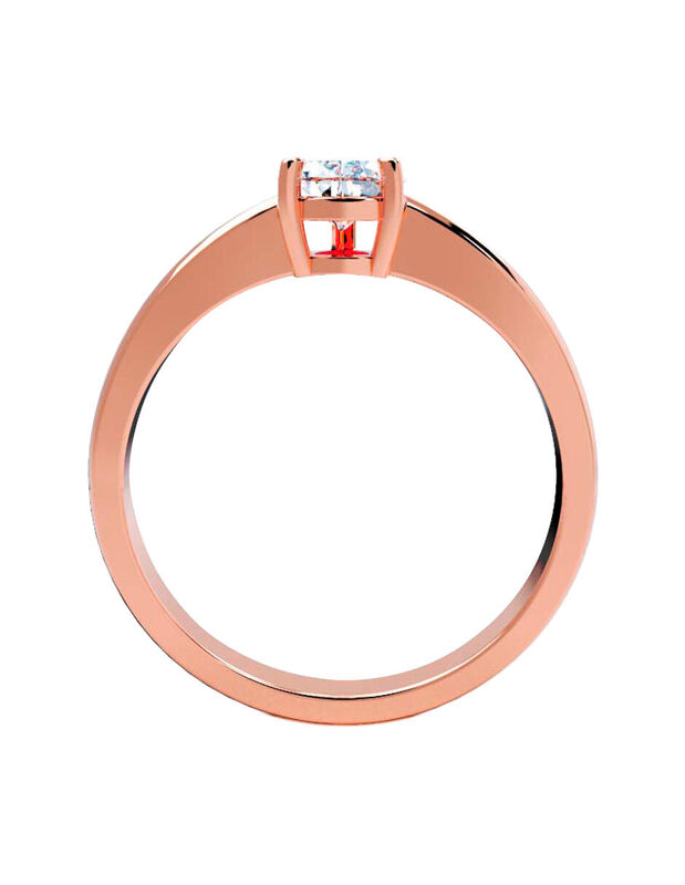 Anillo de Compromiso en Oro de 10K con Circonia... image number null