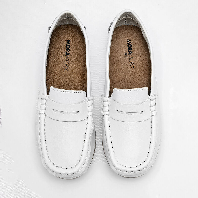 Moramora Zapato casual para ni&ntilde;o blanco image number null
