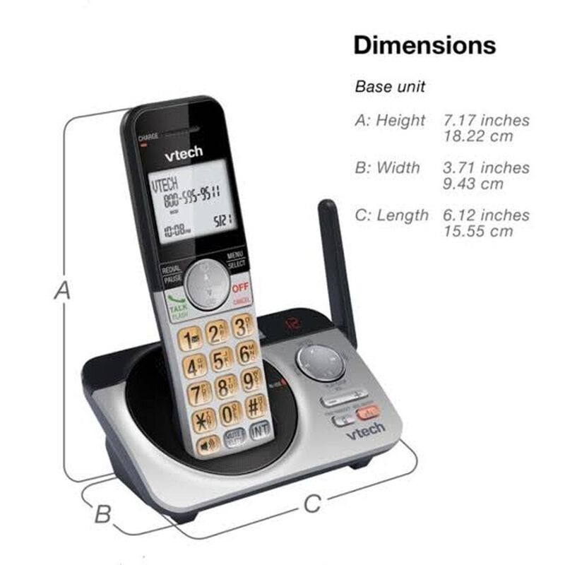 Tel&eacute;fono Inal&aacute;mbrico Vtech Cs5229-2 Dect 6.0 2 ... image number null