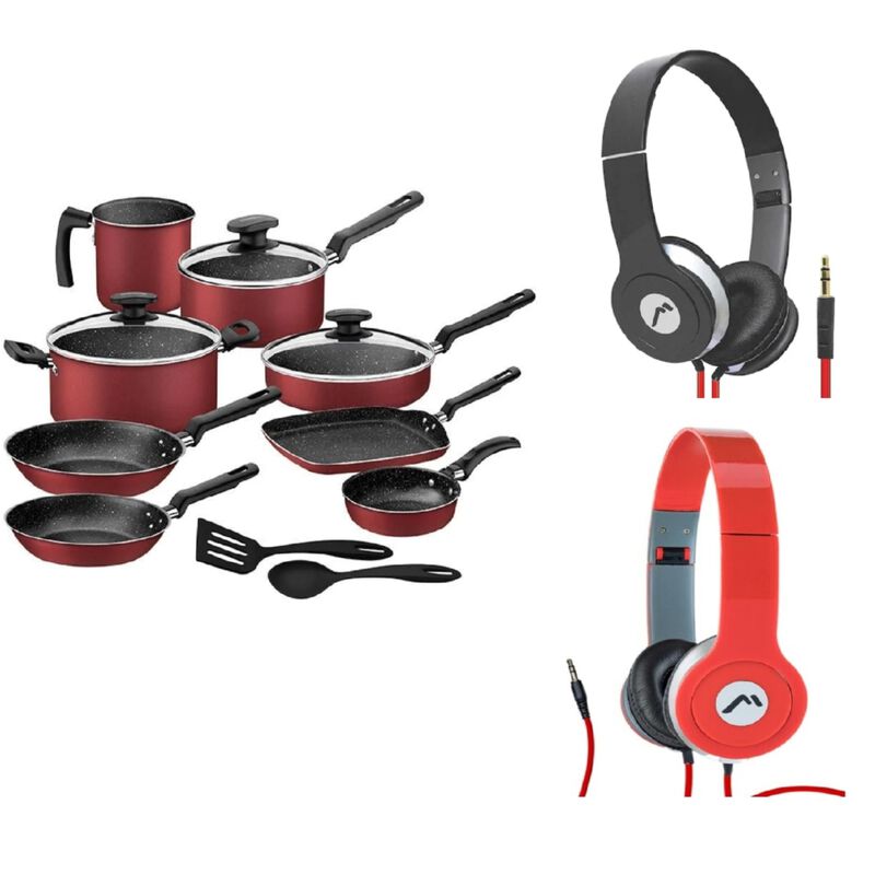 Batería de Cocina Tramontina 13 Pzas Rojo Grani... image number null