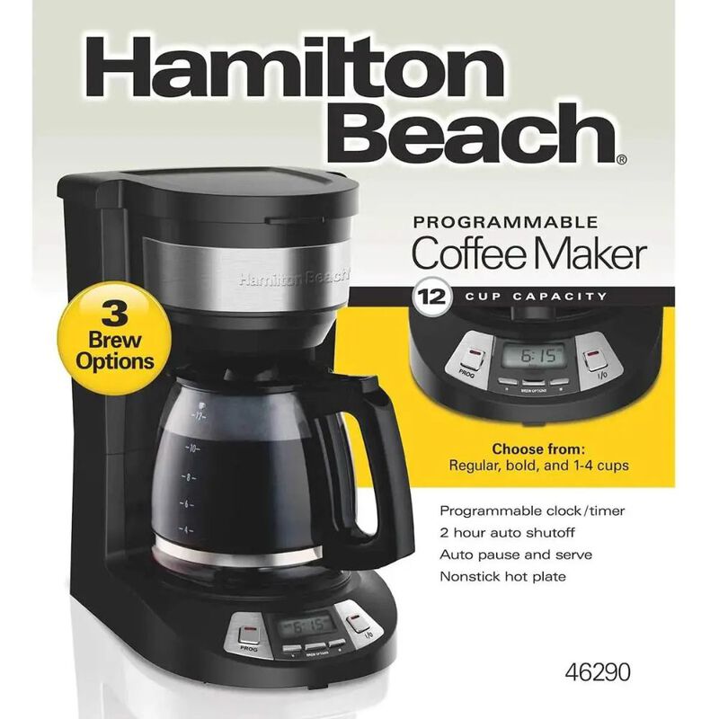 Cafetera Programable 12 Tazas Hamilton Beach 46... image number null