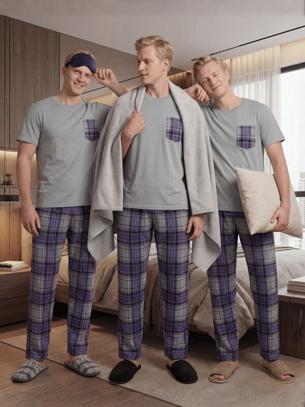 Conjunto 2 Piezas Pijama Malabis Pij-0104 Gris ... image number null