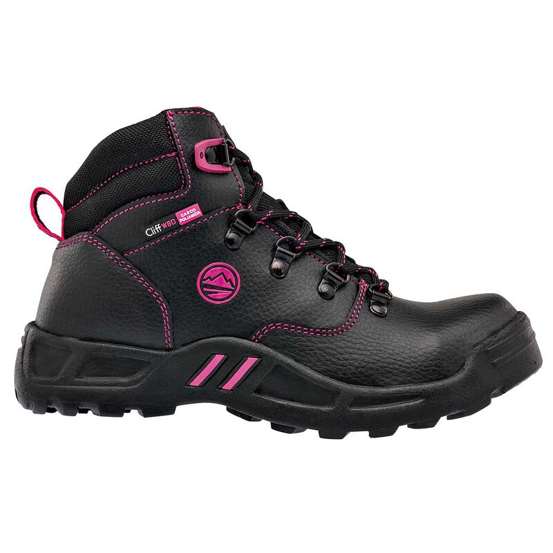 Cliff  Zapato industrial para mujer negro fucsi... image number null
