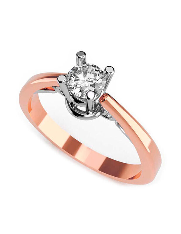 Anillo de Compromiso de 10K con Circonia Talla ... image number null