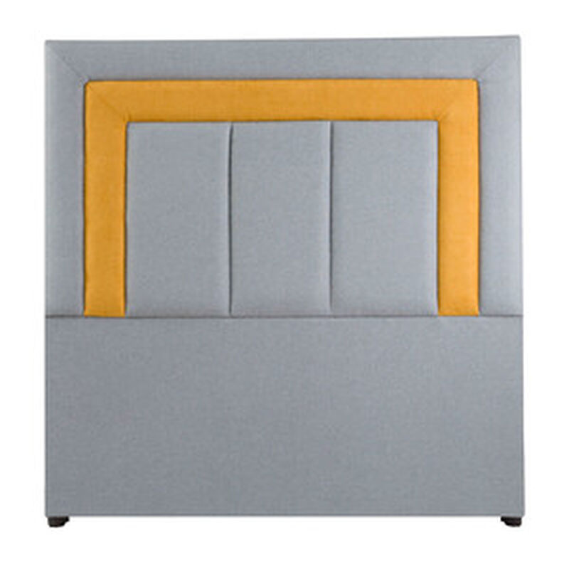 Cabecera Matrimonial Dicasa Bora Gris-Mostaza image number null