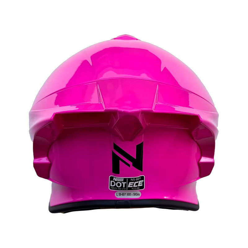 Casco Noss Ns-801p Cerrado S&oacute;lido Rosa Brilloso... image number null