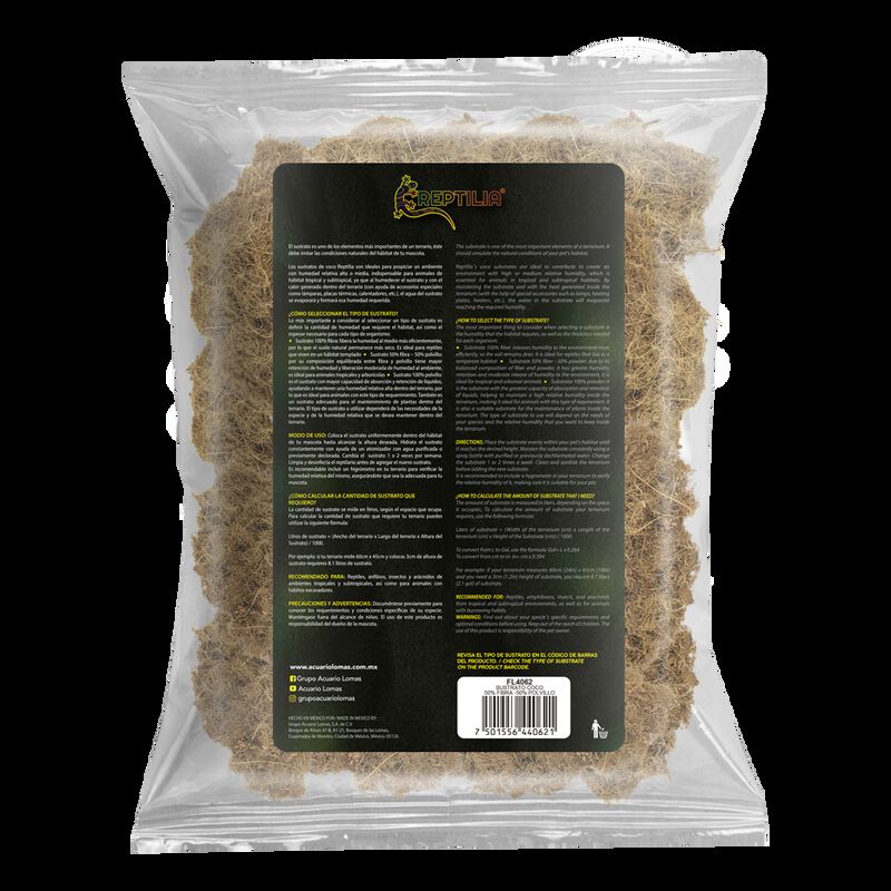 Reptilia Sustrato De Coco 50% Fibra 50% Polvill... image number null
