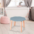 Mesa de Madera Con Forma de Nube-Azul