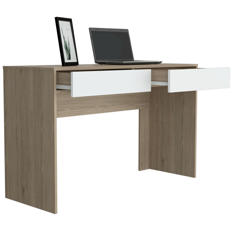 Escritorio Mantis Beige Y Blanco image number null