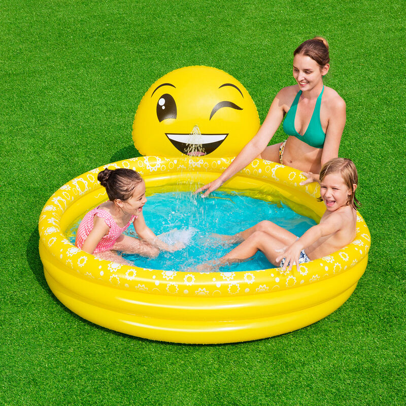 Alberca Inflable Infantil Decorada Carita Feliz... image number null