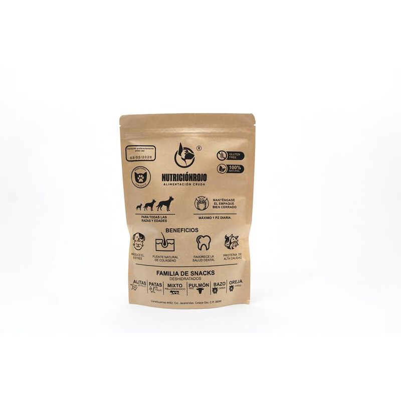 Nutrici&oacute;n Rojo,Snacks Para Perros,Bazo de Cerdo... image number null