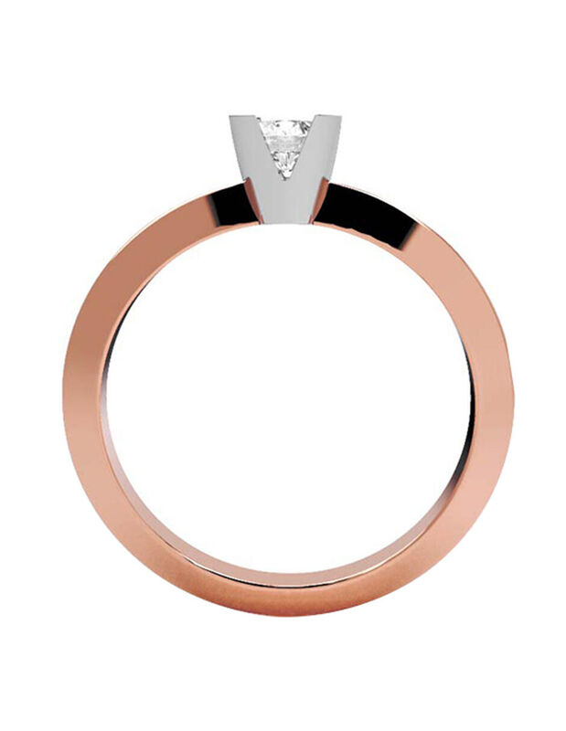 Anillo de Compromiso en Oro de 10K con Circonia... image number null