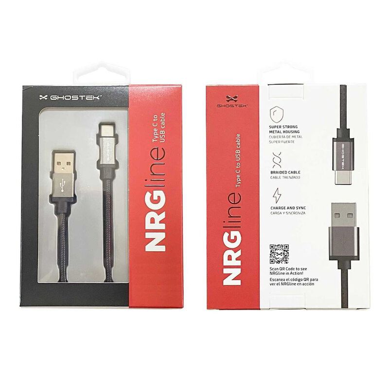 Cable Datos GHOSTEK USB-A a USB-C 3m trenzado U... image number null
