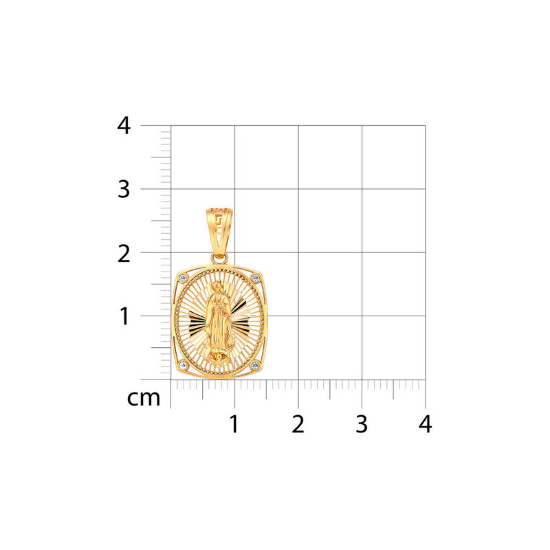 Medalla Virgen De Guadalupe Oro Amarillo 14k 27... image number null