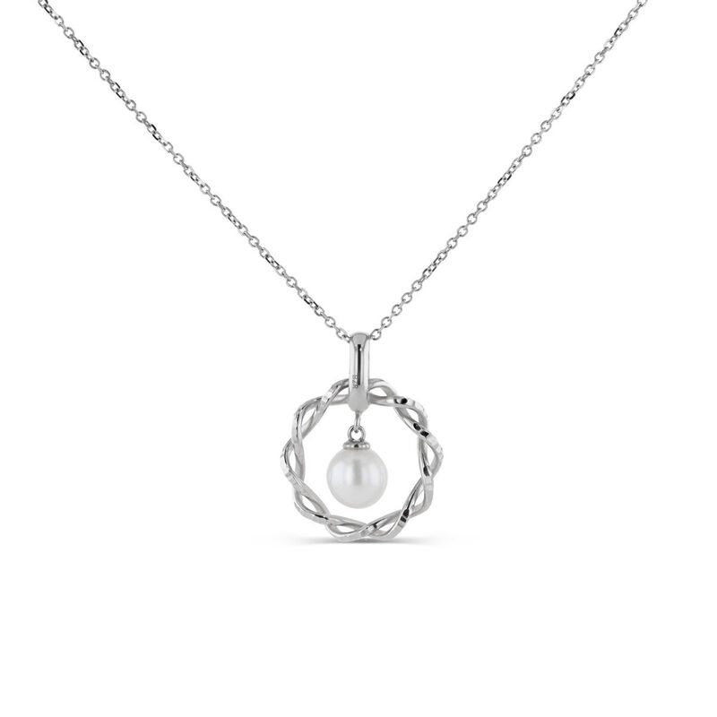 Dije Oro Blanco 14k Con Perla | Bizzarro image number null