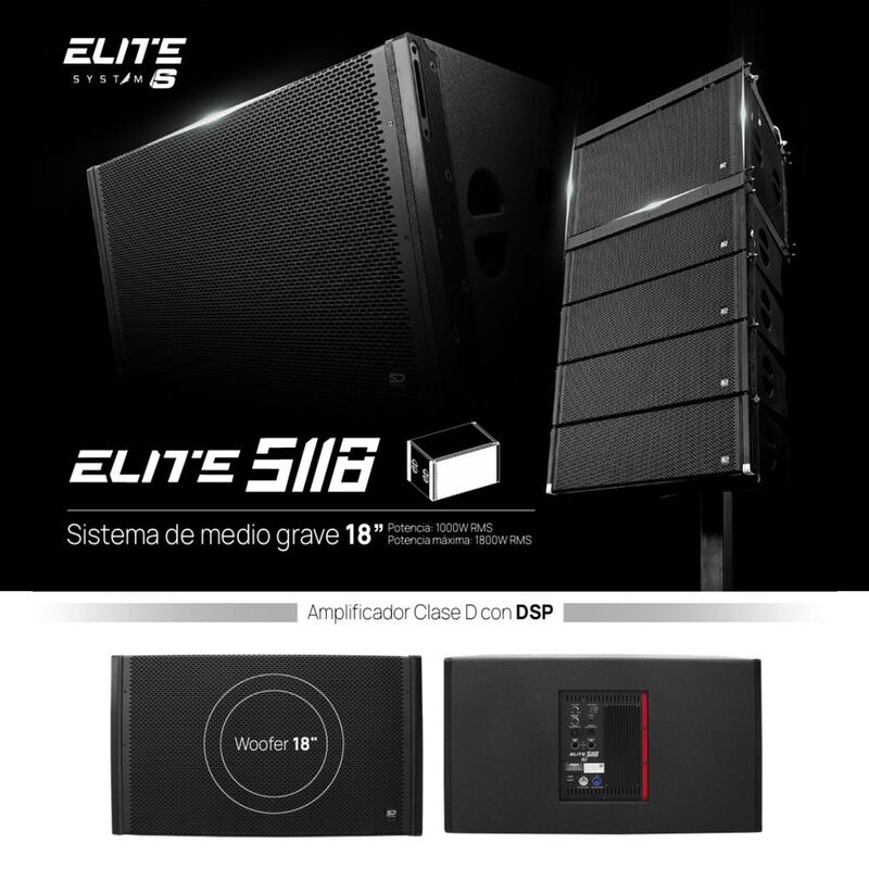 Medio Grave Colgante Elite S118 StagePro 1000W ... image number null
