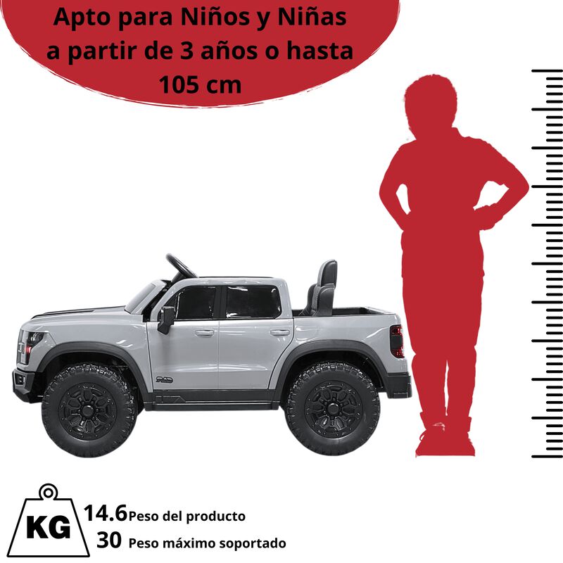 Camioneta El&eacute;ctrica Montable Para Ni&ntilde;os 12v Con... image number null