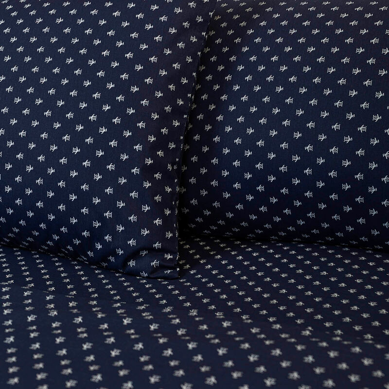 Juego de S&aacute;banas Original Penguin Logo Queen Az... image number null