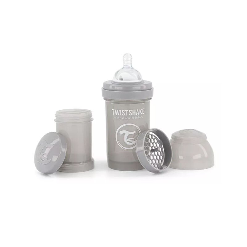 Biber&oacute;n Twistshake Anti Colic 6oz Gris Pastel image number null