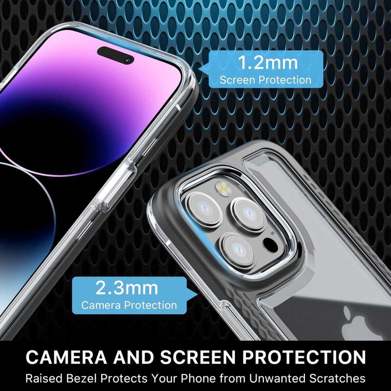 Funda MYBAT Lux para iPhone 14 PRO Negra con mi... image number null