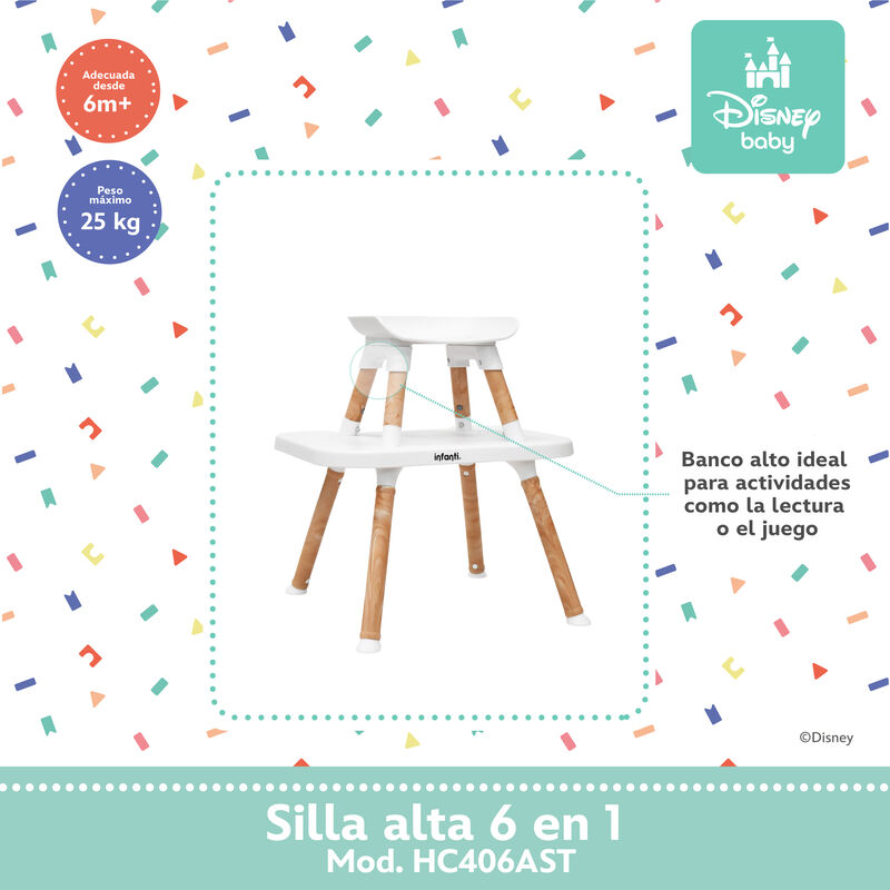 Silla Alta Periquera Para Bebe Mila 6 En 1 Aloh... image number null
