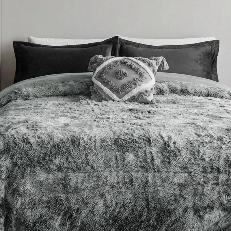 Cobertor Shaggy Brooklyn Calientito Suave King ... image number null