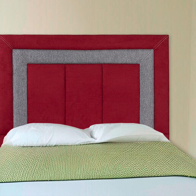 Cabecera Matrimonial Dicasa Bora Rojo-Gris image number null