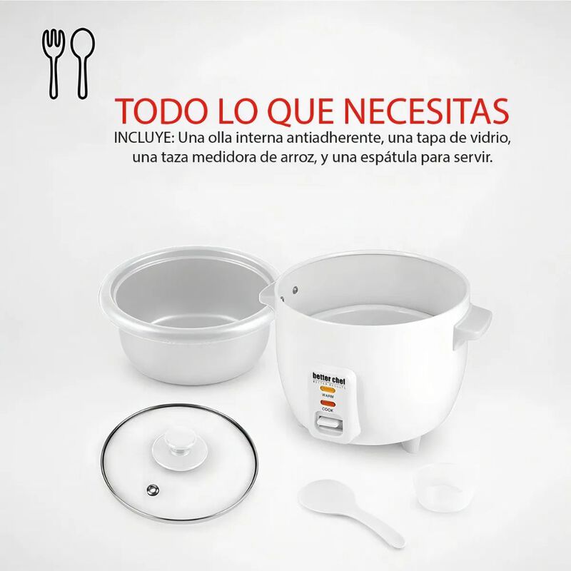Olla Arrocera Better Chef Compacta Para 3 Tazas... image number null
