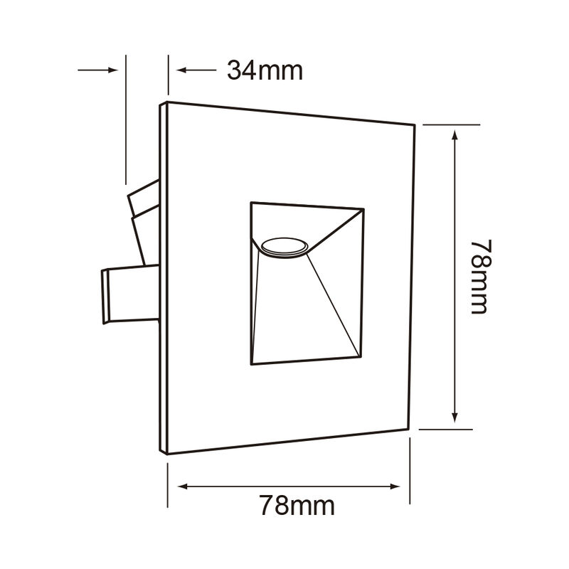 L&aacute;mpara De Interior Led Para Empotrar, 3 W, Luz... image number null