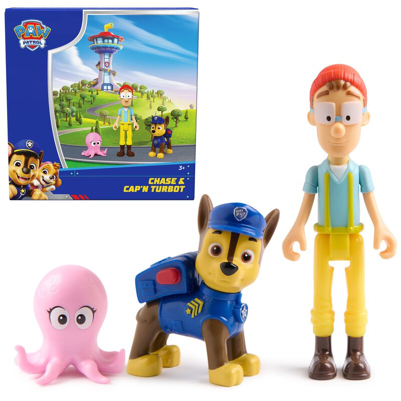Figuras De Juguete Paw Patrol Chase Y Captain T... image number null