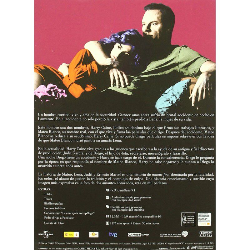 Los Abrazos Rotos (Edici&oacute;n Coleccionista) [DVD]... image number null