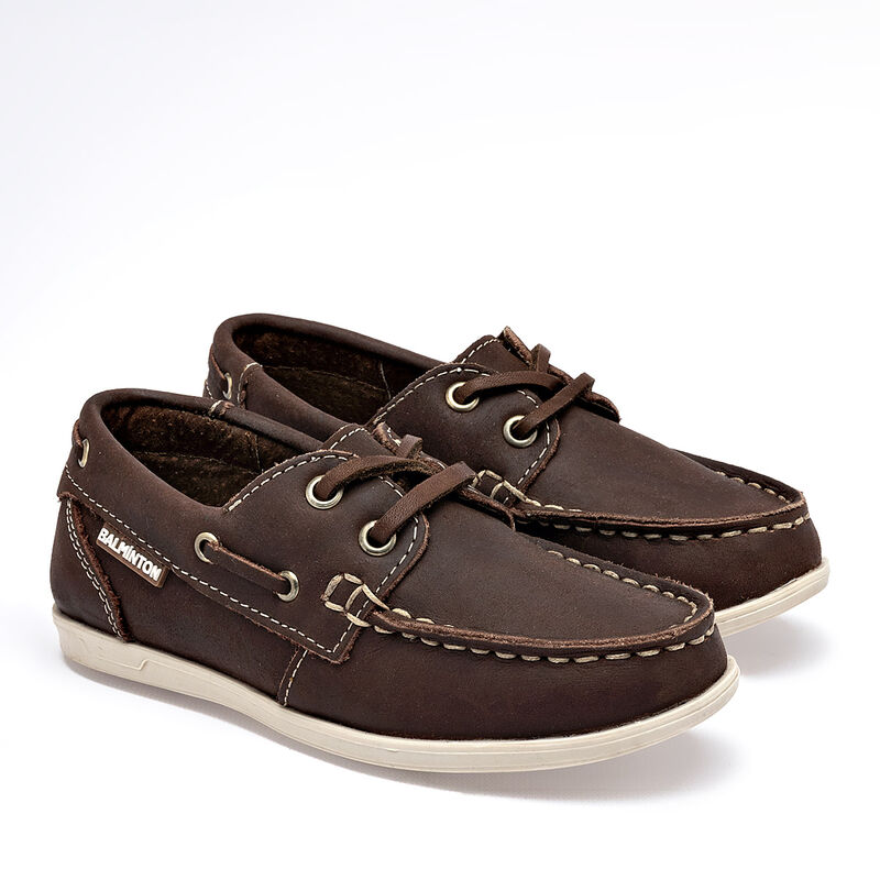 Balminton club zapato para ni&ntilde;o  caf&eacute; cod 14021... image number null
