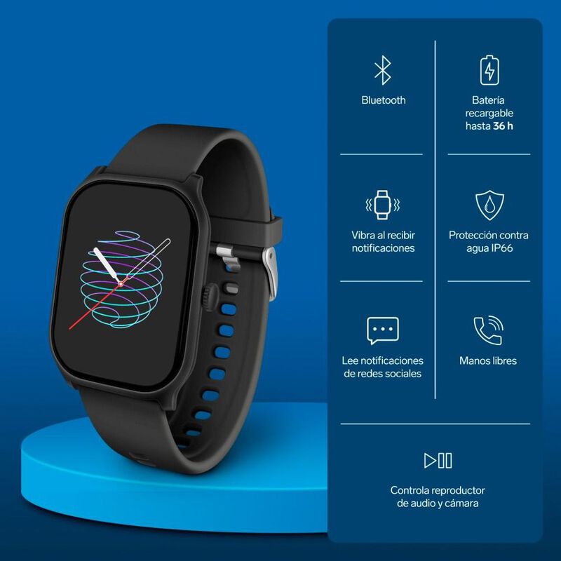 Smart Watch Bluetooth Touch, 1.7", 24 mm image number null