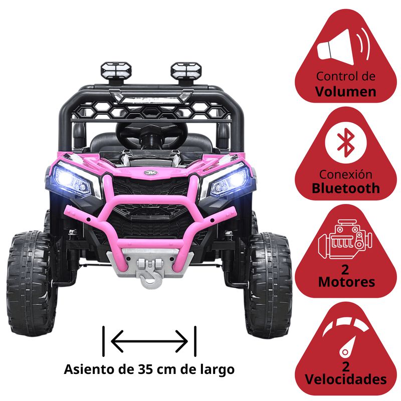 Montable El&eacute;ctrico Para Ni&ntilde;os 4x2 Luces Delante... image number null