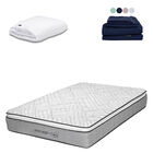 Colchón Matrimonial Vail+Protector Cloud+1 juego de Sábanas Softy