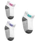 Wilson 5 Pares de Tines cortos para Bebé Niña, Color Blanco Planta Jaspe ,Talla 6 - 12 meses, Afelpados