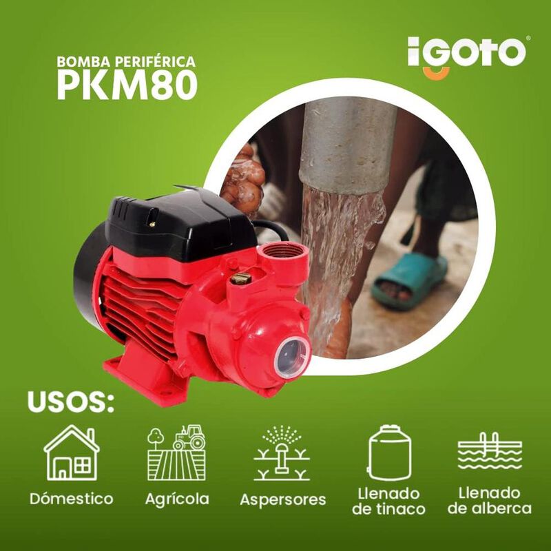 Bomba Periferica Duo Igoto PKM80 Mayor Flujo de... image number null