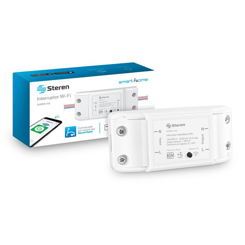 Steren SHOME-140 Interruptor Wi-Fi para pared, ... image number null