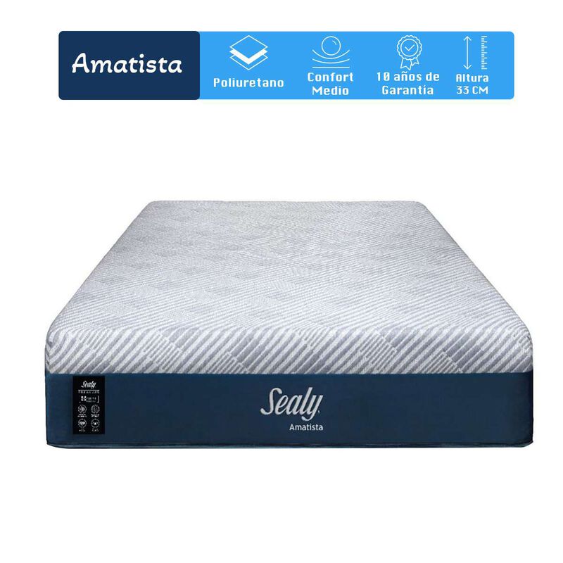 Colch&oacute;n Sealy Individual Amatista Medio image number null