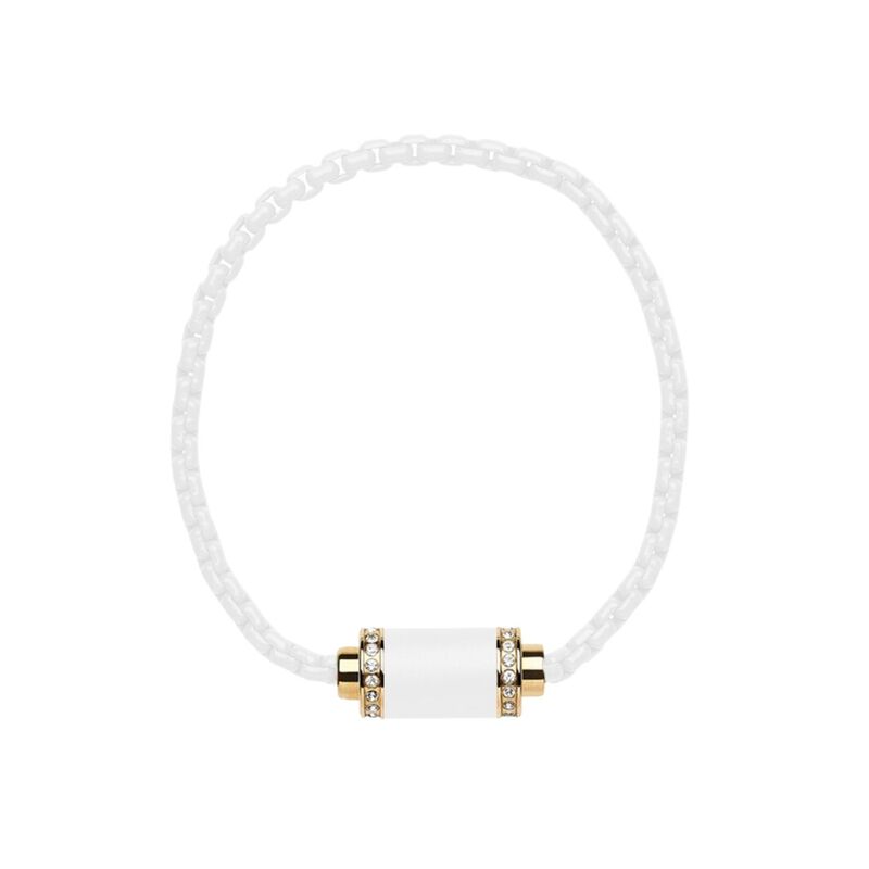 CADENA THALASSA CON ZIRCONIAS E IM&Aacute;N COLOR BLAN... image number null